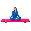 Colchoneta de gimnasia rosa 180x60x4 THUNDER