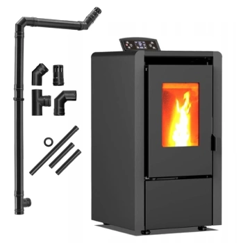 Estufa de pellets LEYLA BLACK 6,3 kW