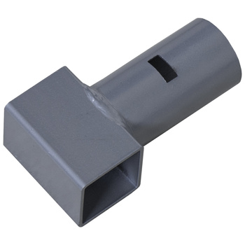 Conector metálico de marco en "T"