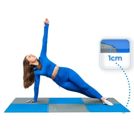 Puzzle ejercicio azul-gris 60x60x1cm THUNDER