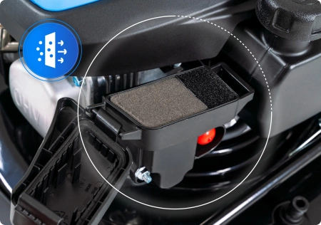 Cortacésped de gasolina Hexwelt HW-KS-150 46cm 2,6kW con autopropulsión