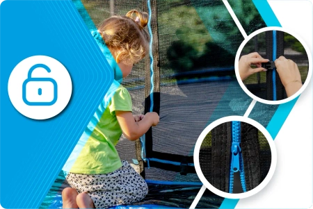 Trampolín THUNDER INSIDE ULTRA 16FT (488 cm) AZUL