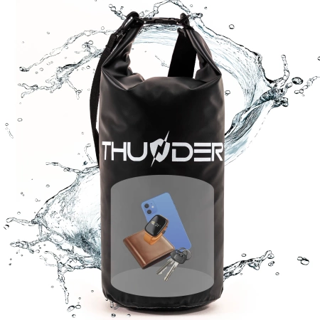 Bolsa impermeable 10 L THUNDER negra