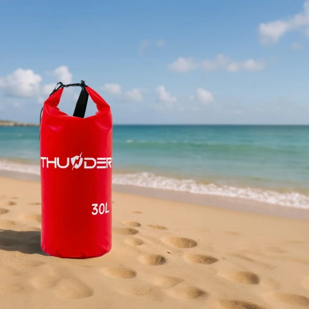 Bolsa impermeable 30 L THUNDER roja