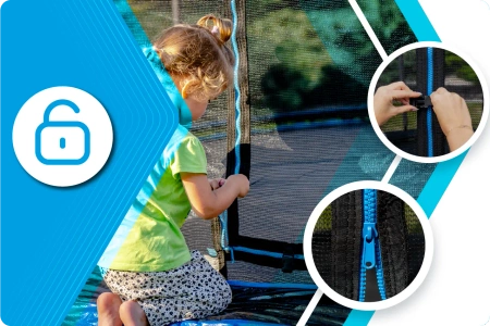 Trampolín THUNDER INSIDE ULTRA 8FT (244cm) AZUL