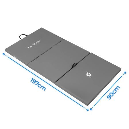 Colchoneta de gimnasia gris 197x100x5 THUNDER