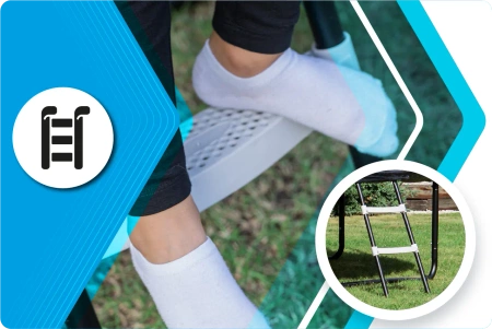 Trampolín THUNDER INSIDE ELITE 8FT (244 cm) NEGRO