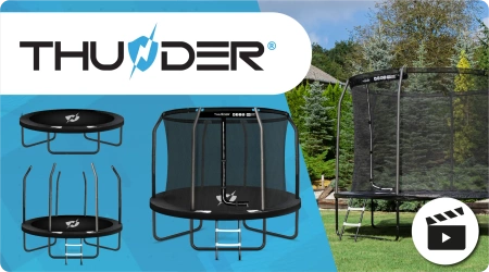 Trampolín THUNDER INSIDE ELITE 8FT (244 cm) NEGRO