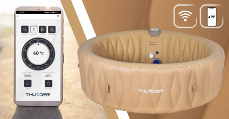 Jacuzzi hinchable de jardín THUNDER LATTE