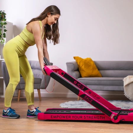 Cinta de correr eléctrica THUNDER RACE-PINK