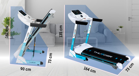 Cinta de correr eléctrica THUNDER REACT-S-WHITE