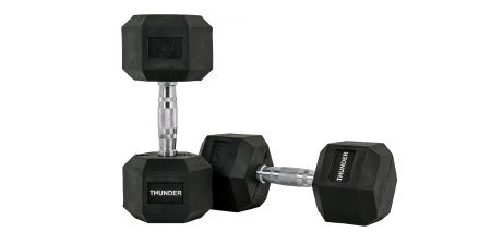 Mancuerna hexagonal 15 kg THUNDER