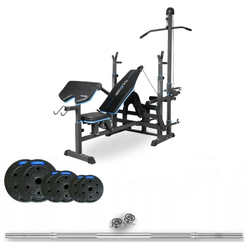 Set de musculación de 50 kg con banco VIGOR-C marca THUNDER