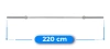 Barra recta olímpica 220 cm THUNDER