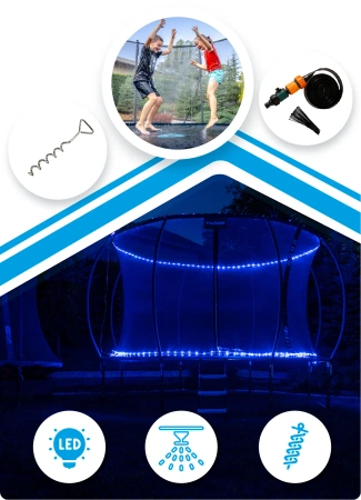 Trampolín THUNDER INSIDE ULTRA 16FT (488 cm) AZUL