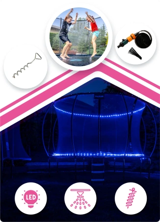 Trampolín THUNDER INSIDE ULTRA 10FT (305 cm) PINK