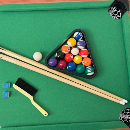 Mesa de juegos giratoria 3 en 1 de madera THUNDER SMART