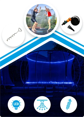 TRAMPOLÍN THUNDER INSIDE ULTRA 10FT (305 cm) AZUL