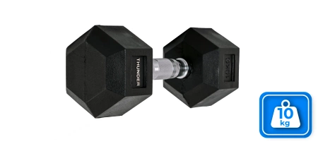 Mancuerna hexagonal 10 kg THUNDER