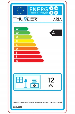 Estufa de pellets ARIA BLACK 12 kW