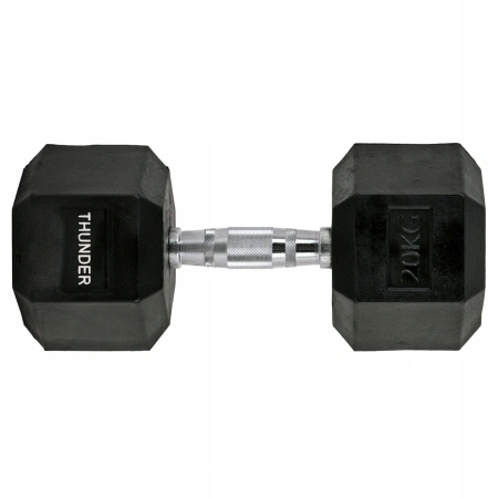 Mancuerna hexagonal 20 kg THUNDER