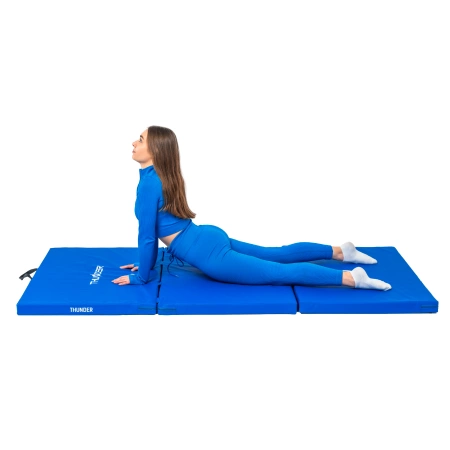 Colchoneta de gimnasia azul 197x100x5 THUNDER