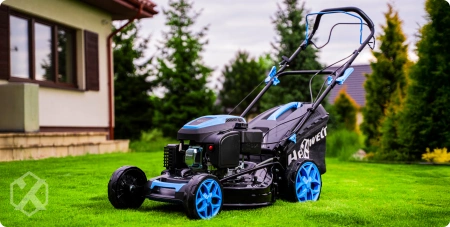 Hexwelt cortacésped de gasolina HW-KS-200 51cm 3,8kW con accionamiento