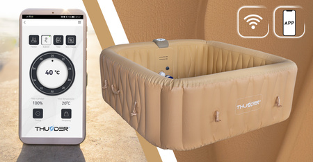 Jacuzzi hinchable de jardín THUNDER FRAPPE