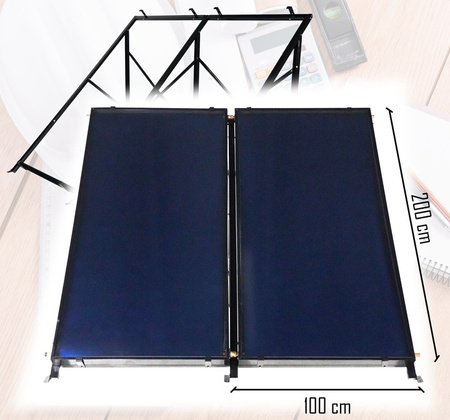 Colector solar plano 2x 2m THUNDER