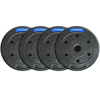 Set de pesos bituminosos de la marca THUNDER 4x10 kg