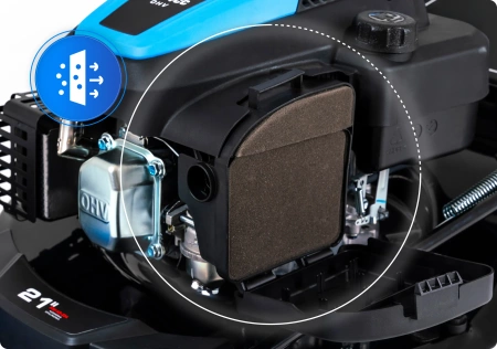 Cortacésped de gasolina Hexwelt HW-KS-224 53cm 4,4kW con autopropulsión