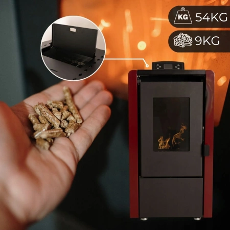Cocina de pellets LEYLA RED 6,3 kW