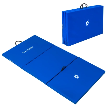 Colchoneta de gimnasia azul 197x100x5 THUNDER