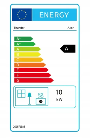 Estufa de leña de hierro fundido ATAR 10 kW