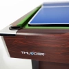 Mesa de billar THUNDER con tablero superpuesto para air hockey/ping pong 7FT - BOLD-BROWN