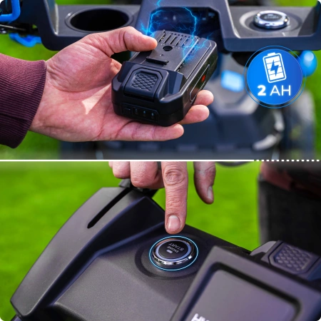 Cortacésped de gasolina Hexwelt HW-KS-224 53cm 4,4kW con autopropulsión